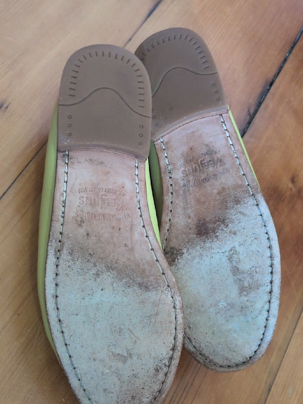 Cherry Yellow Bass Weejuns Loafers - Picture 5 of 8